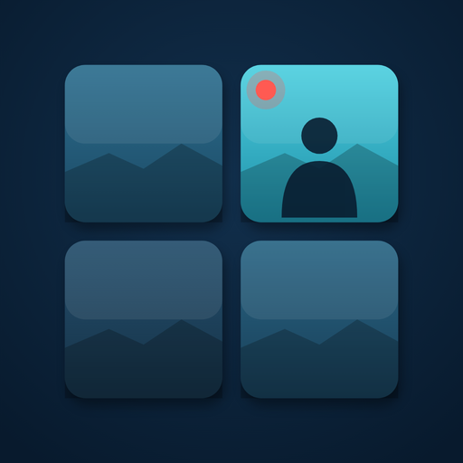 Security TV Wall app icon: a wall of camera tiles
